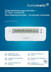 HomeMatic IP HmIP-FALMOT-C12 Notice D'installation Et D'emploi