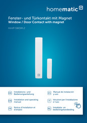 HomeMatic IP HmIP-SWDM-2 Notice D'installation Et D'emploi