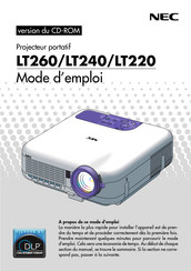 NEC LT240 Mode D'emploi