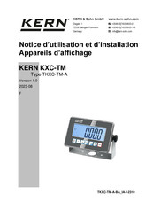 KERN KXC-TM Notice D'utilisation Et D'installation