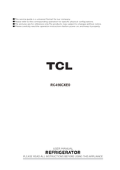 Tcl RC456CXE0 Mode D'emploi
