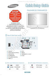 Samsung PN42A400C2D Guide De Démarrage Rapide