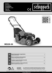 Scheppach MS226-56 Traduction Des Instructions D'origine