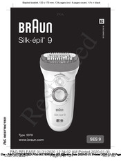 Braun Silk-epil 9 SES 9 Mode D'emploi