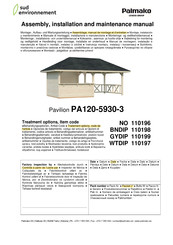 Lemeks Palmako PA120-5930-3 Assemblage, Manuel De Montage Et D'entretien