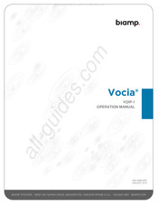 Biamp Vocia VOIP-1 Mode D'emploi