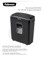 Fellowes Microshred 10M Mode D'emploi