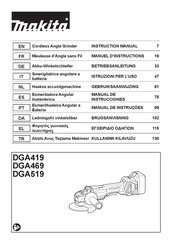 Makita DGA469 Manuel D'instructions