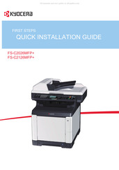 Kyocera FS-C2126MFP+ Guide D'installation Rapide