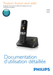 Philips D6053B/22 Documentation D'utilisation Détaillée