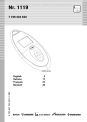 Bosch 1119 Mode D'emploi