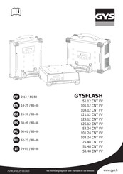 GYS FLASH 51.12 CNT FV Mode D'emploi