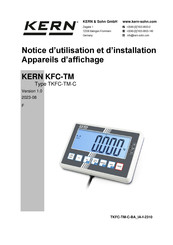 KERN TKFC-TM-C Notice D'utilisation Et D'installation