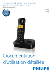 Philips D200 Documentation D'utilisation Détaillée