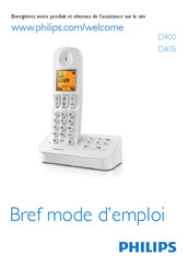 Philips BeNear D4054W/22 Mode D'emploi