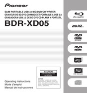 Pioneer BDR-XD05 Mode D'emploi