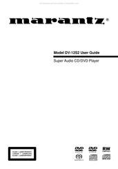 Marantz DV-12S2 Mode D'emploi