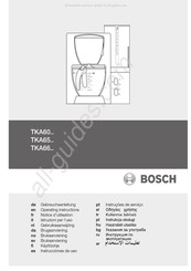 Bosch TKA66 Série Notice D'utilisation