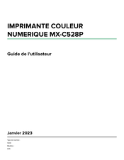 Sharp MX-C528P Guide De L'utilisateur