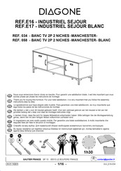 Gautier DIAGONE E17 Instructions De Montage