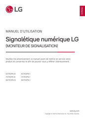 LG 65TR3PN-B Manuel D'utilisation