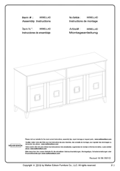 Walker Edison W58ELL4D Instructions De Montage