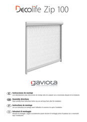 gaviota Decolife Zip 100 Instructions De Montage