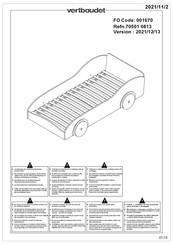 Vertbaudet 70501 0813 Instructions De Montage