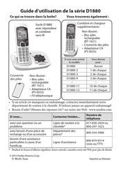 Uniden D1880-12 Guide D'utilisation