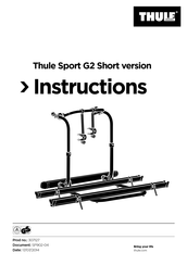 Thule 307127 Instructions