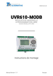 Technische Alternative UVR610-MODB Instructions De Montage