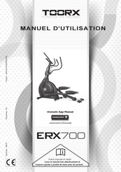 toorx ERX-700 Manuel D'utilisation