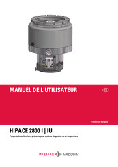 Pfeiffer Vacuum HIPACE 2800 IU Manuel De L'utilisateur