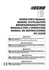 Echo HC-2020R Manuel D'utilisation