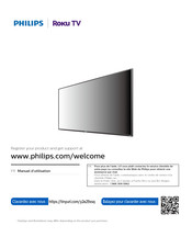 Philips Roku TV 50PFL4864/F7 Manuel D'utilisation