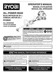 Ryobi RY28005 Manuel D'utilisation