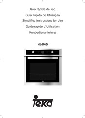 Teka HL-845 Guide Rapide D'utilisation