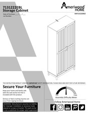 Ameriwood HOME 7131222EBL Instructions De Montage