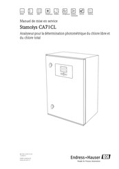 Endress+Hauser StamoLys CA 71 CL Manuel De Mise En Service