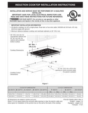 Frigidaire FCCI3627AB Instructions D'installation