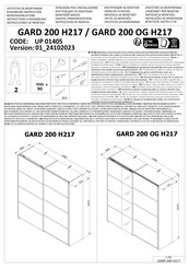 Forma Ideale GARD 200 H217 Instructions De Montage