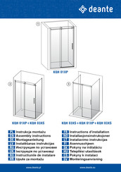 deante KQH 01XP Instructions D'installation