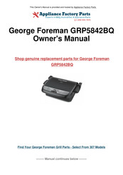 George Foreman GRP4842 C Guide D'entretien Et D'utilisation