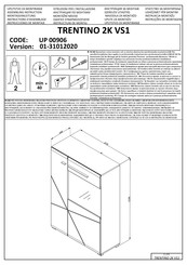 INOSIGN TRENTINO 2K VS1 UP 00906 Instructions D'assemblage