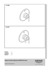 Grohe ATRIO 19 866 Manuel D'utilisation