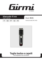 Girmi RC15 Manuel D'utilisation