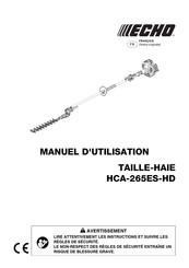 Echo HCA-265ES-HD Manuel D'utilisation