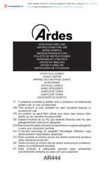 ARDES AR444 Mode D'emploi