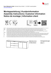 Rauch A790G.66U9 Notice De Montage