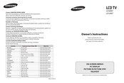 Samsung LE32M7 Instructions Du Propriétaire